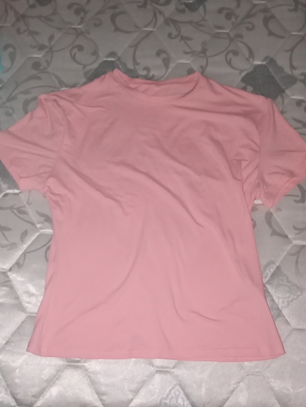 Women’s Cropped Crewneck T-Shirt - Pink